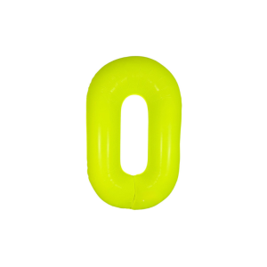 GLOBO NÚMERO AMARILLO NEÓN GIGANTE 0