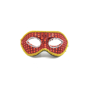 ANTIFAZ VENECIANO DE TELA ROJO