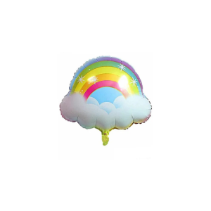 GLOBO METALIZADO NUBE Y ARCOIRIS