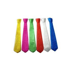 CORBATAS CON BRILLANTINA 12 UNIDADES