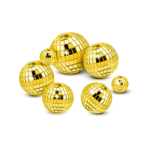 TOPPERS BOLA DE ESPEJOS DORADA