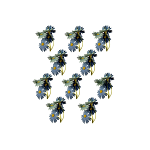 RAMO MARGARITAS ARTIFICIALES AZUL