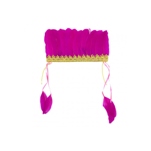 CORONA INDIA DE PLUMAS FUXIA