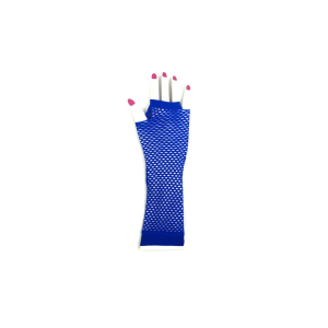 GUANTES AZULES REJILLA FLUOR LARGOS