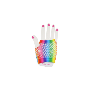 GUANTES MULTICOLOR REJILLA CORTOS