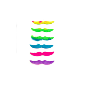 SET BIGOTES COLORIDOS
