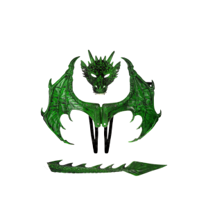 KIT DISFRAZ DRAGÓN VERDE