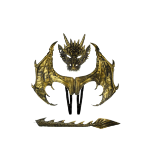 KIT DISFRAZ DRAGÓN DORADO