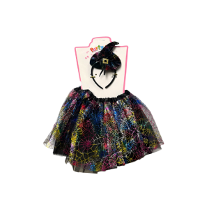 SET BRUJA TUTU CON VINCHA DE SOMBRERO