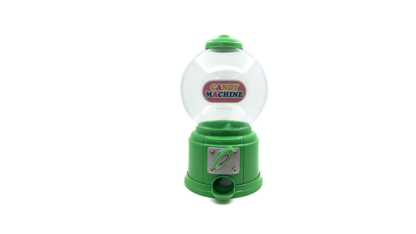 CARAMELERA DISPENSADOR VERDE ALCANCÍA