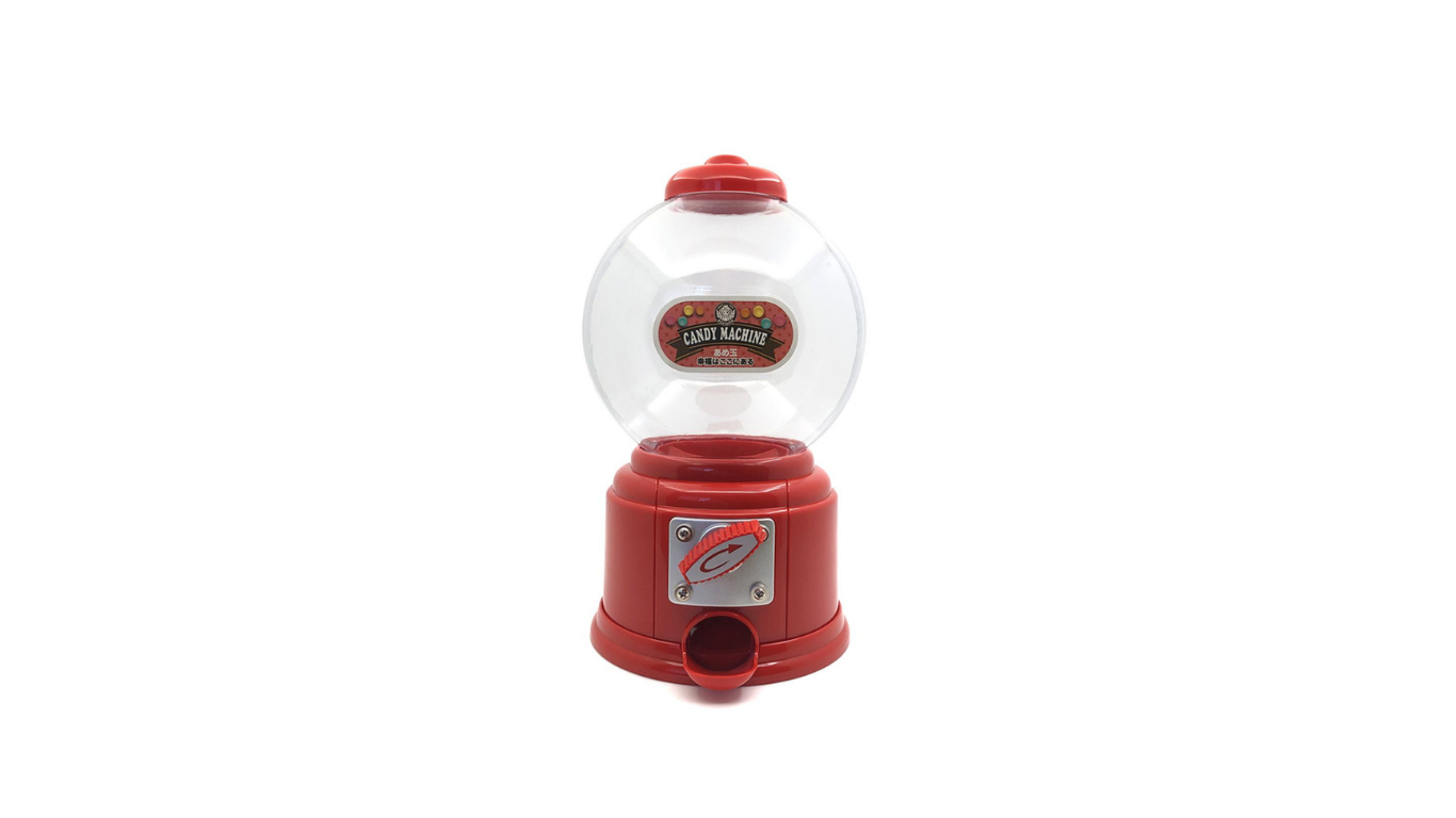 CARAMELERA DISPENSADOR ROJA ALCANCÍA