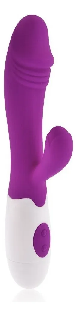 VIBRADOR CON ESTIMULADOR DE CLITORIS - Imagen 3
