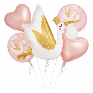SET DE GLOBOS REVELACION DE SEXO X 5 U. ROSADO