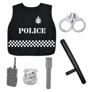 DISFRAZ POLICIA CHALECO + ACCESORIOS